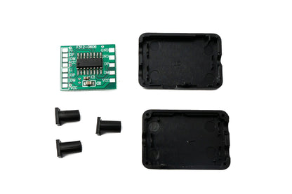 SYSTEM-S USB 2.0 PCBA Hub 1 zu 2 Splitter mit Hülle Leiterplatte Adapter in Schwarz