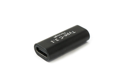SYSTEM-S USB 3.1 Adapter Typ C Buchse zu Buchse Kabel in Schwarz