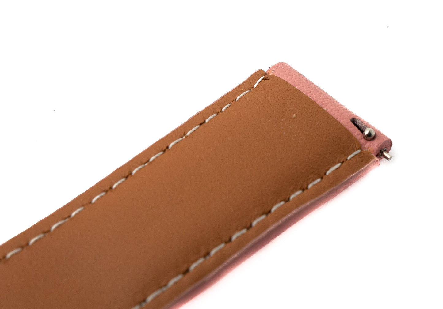 SYSTEM-S Armband 20 mm aus Leder für Samsung Galaxy Watch 5 4 Smartwatch in Pink