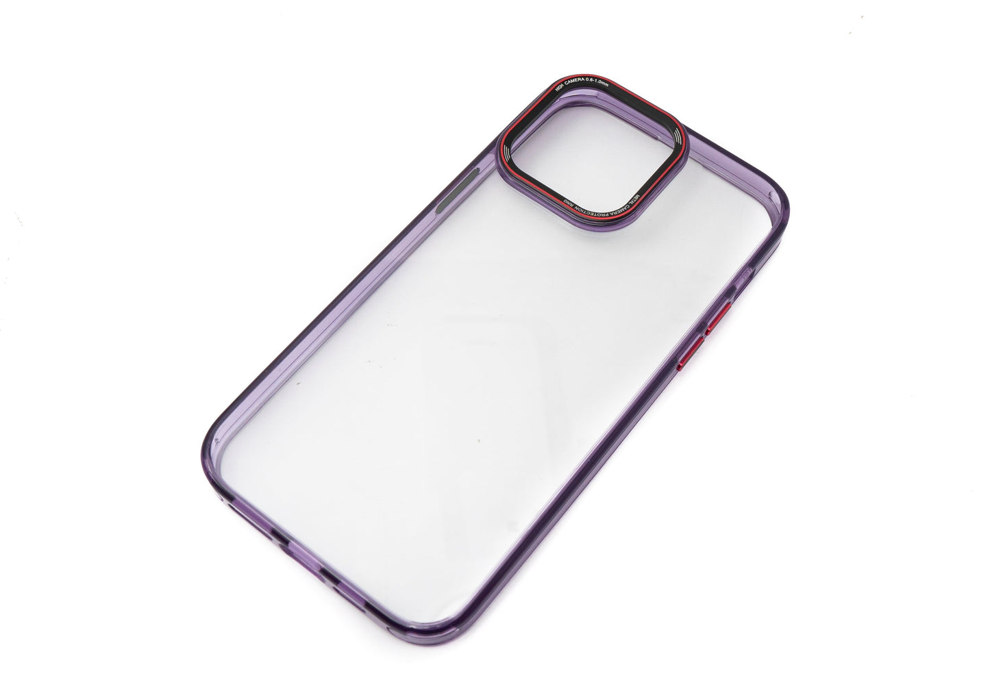 SYSTEM-S Schutzhülle stoßfest aus TPU in Lila Transparent Hülle für iPhone 14 Pro Max