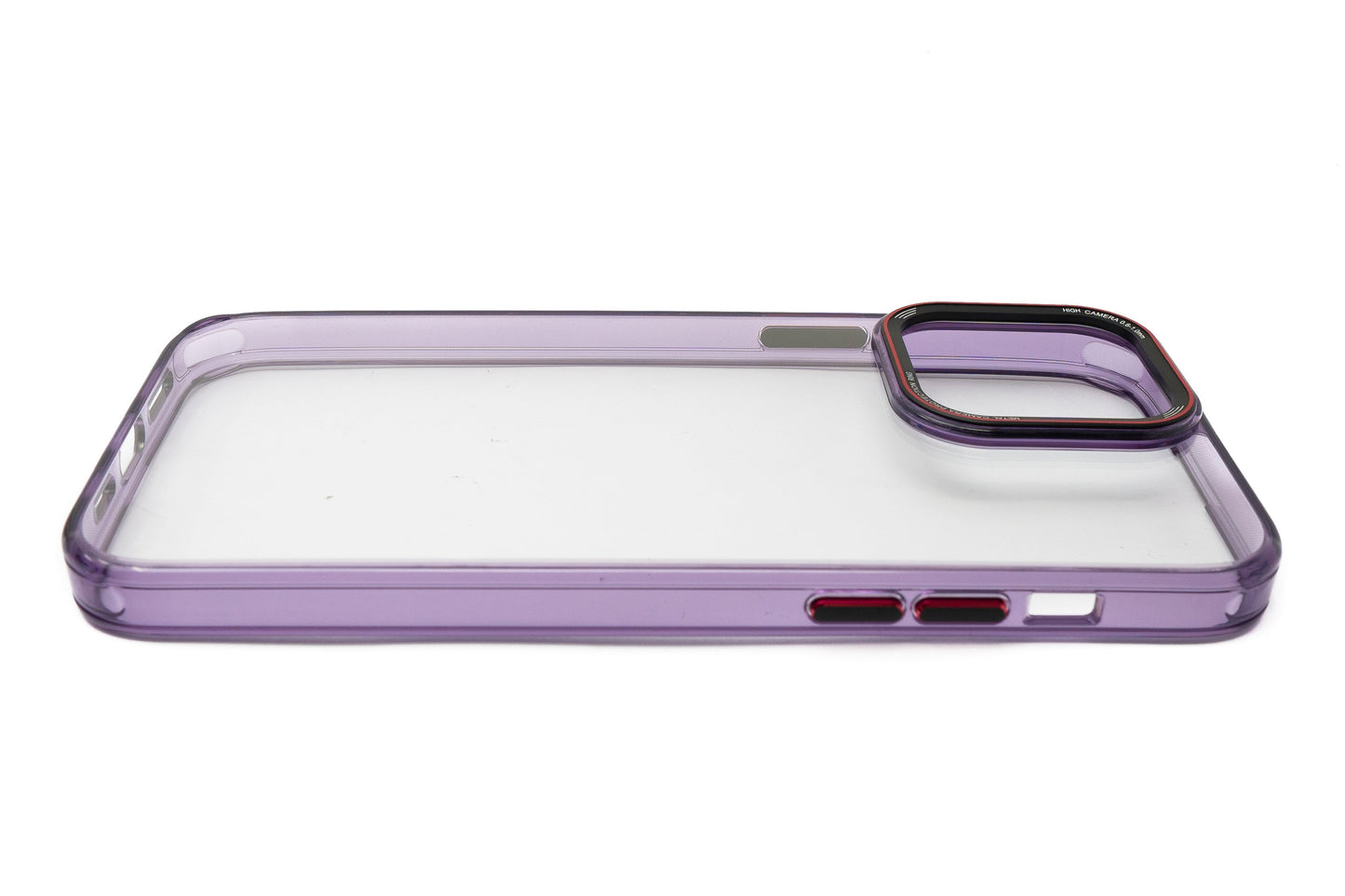 SYSTEM-S Schutzhülle stoßfest aus TPU in Lila Transparent Hülle für iPhone 14 Pro Max