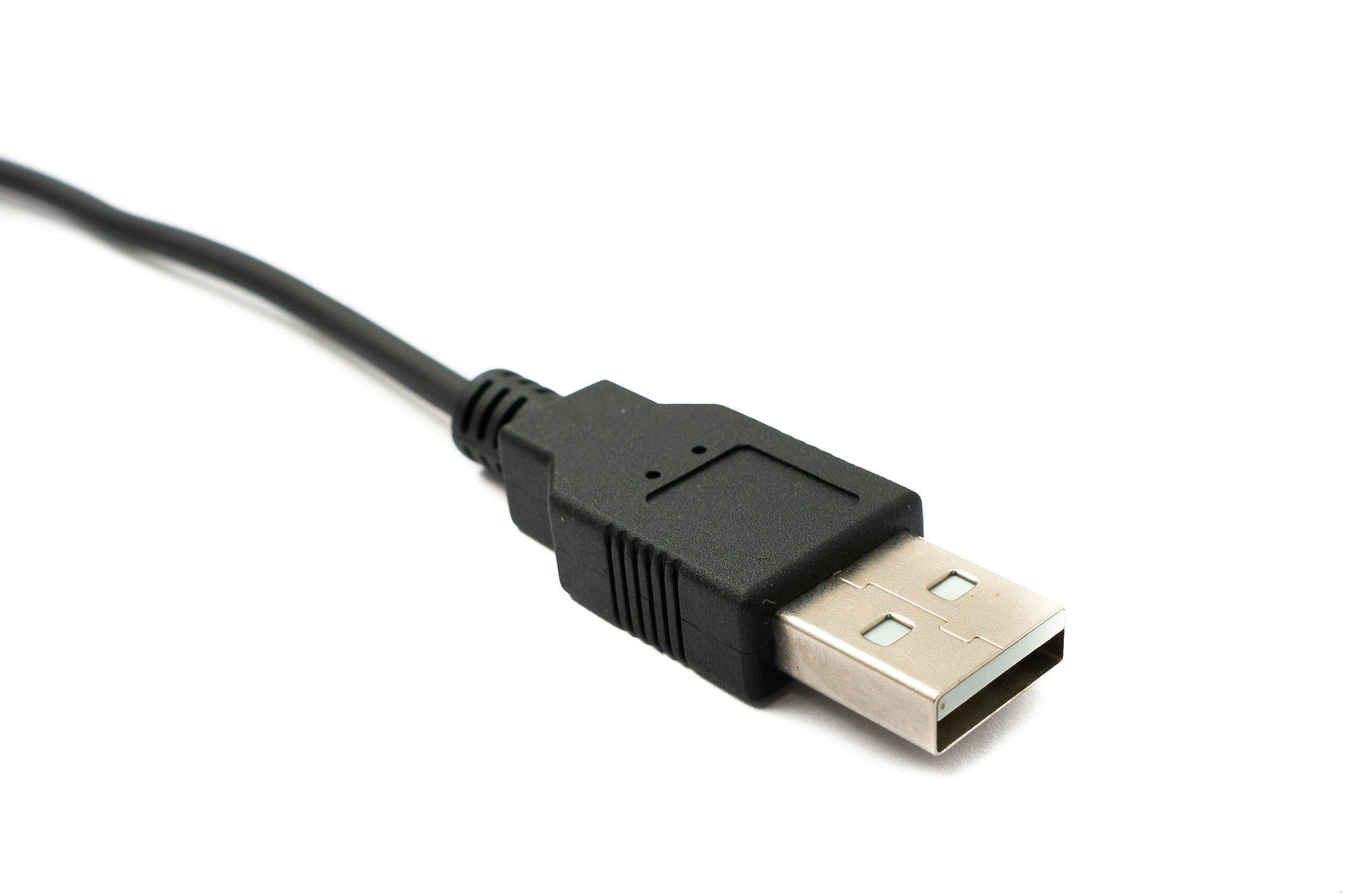 SYSTEM-S USB 2.0 cable 120 cm Type A male to Mini B male spiral angle in black