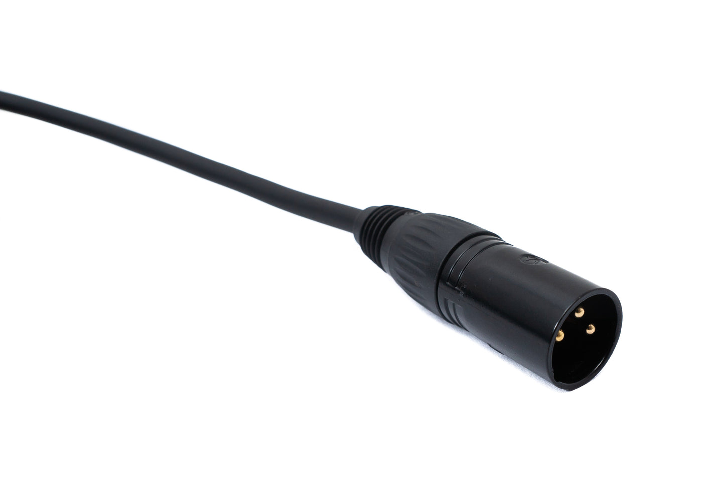SYSTEM-S Audio Kabel 10 m XLR 3 polig Stecker zu Buchse AUX in Schwarz
