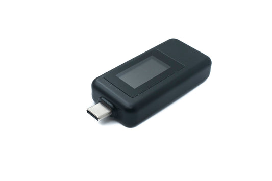 SYSTEM-S USB 3.1 Multimeter Spannung Watt Leistung Messgerät Typ C Tester in Schwarz