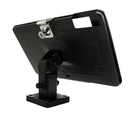 SYSTEM-S Wand Decke Halterung abschließbar 180° neigbar für iPad 10.2" 9 8 7 in Schwarz