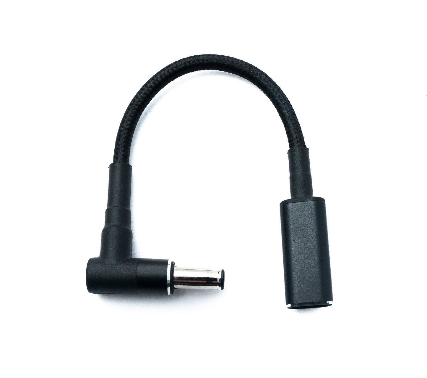 SYSTEM-S DC 20V Kabel 15 cm 5,5 x 3,0 Stecker zu USB 3.1 Typ C Buchse geflochten Winkel