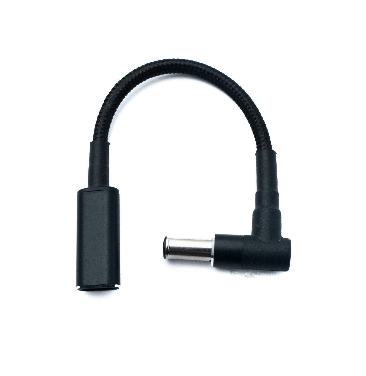 SYSTEM-S DC 20V Kabel 15 cm 6,0 x 1,4 Stecker zu USB 3.1 Typ C Buchse geflochten Winkel