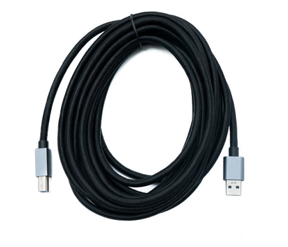 SYSTEM-S USB 3.0 cable 5 m Type B male to Type A male braided