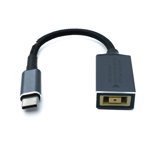 SYSTEM-S USB 3.1 Kabel 15 cm Typ C Stecker zu Lenovo Square Buchse geflochten