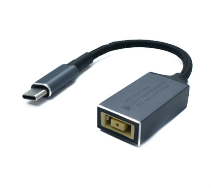 SYSTEM-S USB 3.1 Kabel 15 cm Typ C Stecker zu Lenovo Square Buchse geflochten