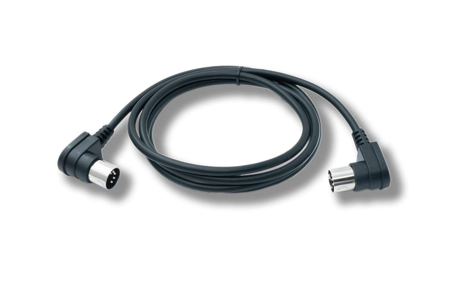 SYSTEM-S MIDI Kabel 150 cm Din 5 Pin Stecker zu Stecker Winkel