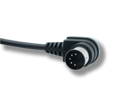 SYSTEM-S MIDI Kabel 150 cm Din 5 Pin Stecker zu Stecker Winkel