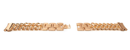 SYSTEM-S 20 mm metal strap for Samsung Galaxy Watch 4 Smartwatch in pink 
