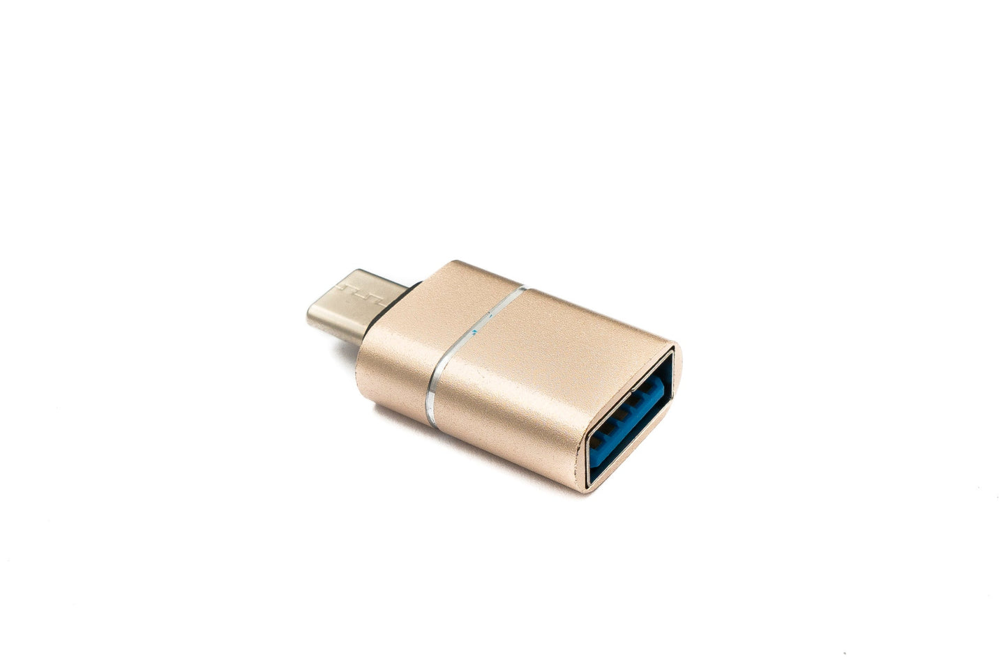 SYSTEM-S USB 3.1 Adapter Type C Male to 3.0 A Female 5 Gbit/s 100W in Pink Yellow White