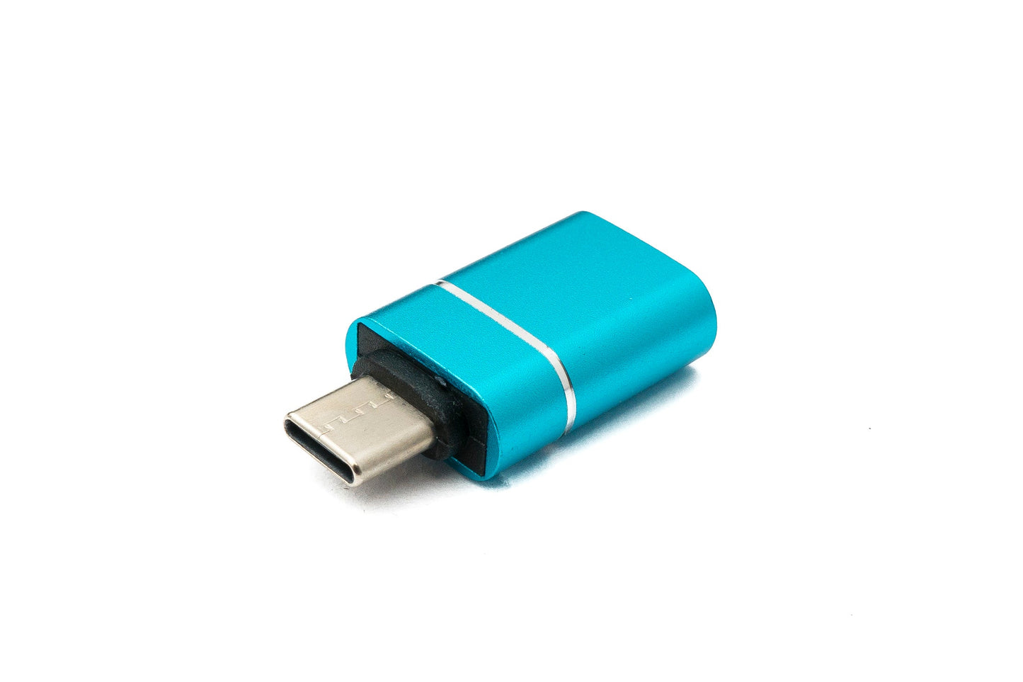 SYSTEM-S USB 3.1 Adapter Typ C Stecker zu 3.0 A Buchse 5 Gbit/s 100W in Blau Weiß