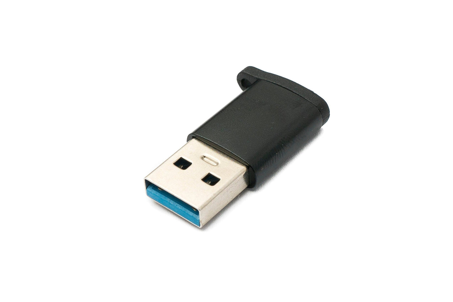 SYSTEM-S USB 3.1 Adapter Typ C Buchse zu 3.0 A Stecker Schlaufe 5 Gbit/s 100W in Schwarz