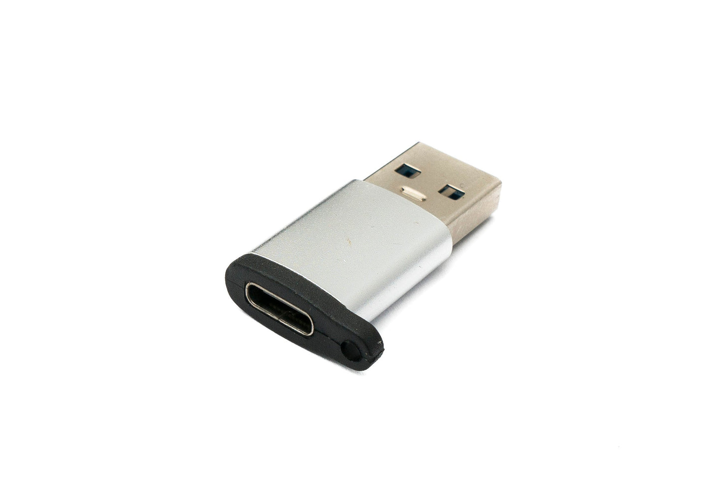 SYSTEM-S USB 3.1 Adapter Typ C Buchse zu 3.0 A Stecker Schlaufe 5 Gbit/s 100W in Anthrazit