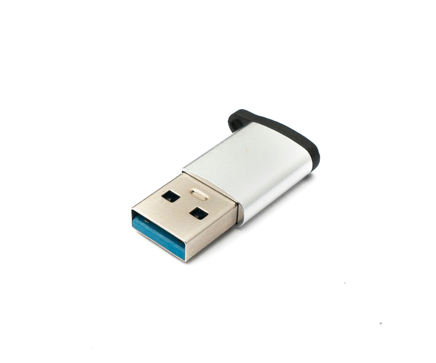 SYSTEM-S USB 3.1 Adapter Typ C Buchse zu 3.0 A Stecker Schlaufe 5 Gbit/s 100W in Anthrazit