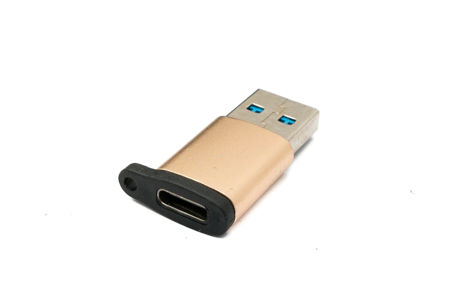 SYSTEM-S USB 3.1 Adapter Type C Female to 3.0 A Male Loop 5 Gbit/s 100W in Pink Yellow