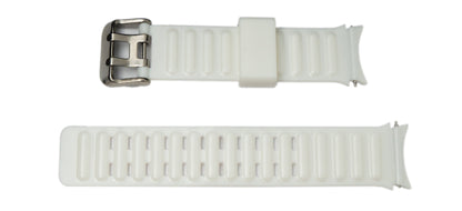 SYSTEM-S 20 mm TPU strap for Samsung Galaxy Watch 5 4 Smartwatch in white