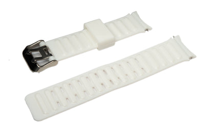 SYSTEM-S 20 mm TPU strap for Samsung Galaxy Watch 5 4 Smartwatch in white