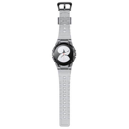 SYSTEM-S case and strap 40 mm TPU for Samsung Galaxy Watch 5 4 in Black Transparent