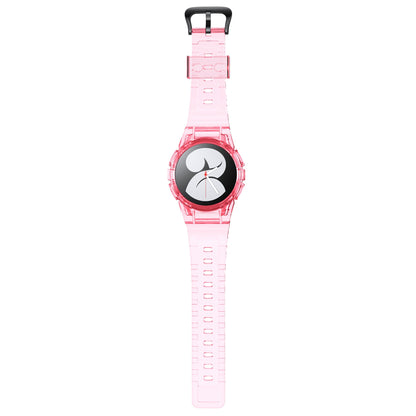 SYSTEM-S Hülle und Armband 40 mm TPU für Samsung Galaxy Watch 5 4 Smartwatch in Pink