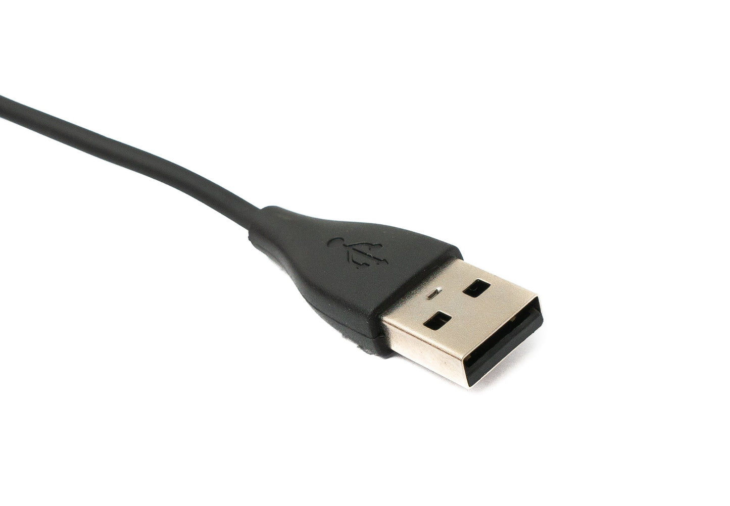 SYSTEM-S USB 2.0 Kabel 92 cm Ladekabel für Fitbit Inspire HR Ace 2 Smartwach in Schwarz