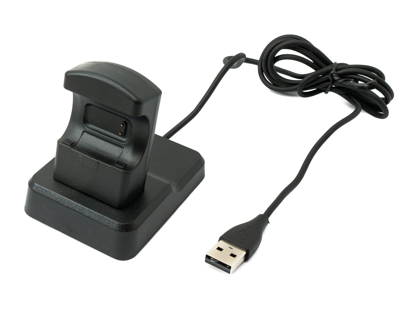 SYSTEM-S USB 2.0 Kabel 120 cm Ladestation für Fitbit Charge 3 Smartwatch in Schwarz
