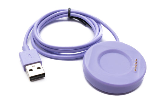 USB 2.0 cable 100 cm for Oppo Watch 4 3 2 1 pro SE for OnePlus Watch 2 in purple