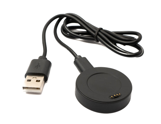 SYSTEM-S USB 2.0 Kabel 80 cm Ladestation für Huawei Watch 1 Smartwatch 5V in Schwarz