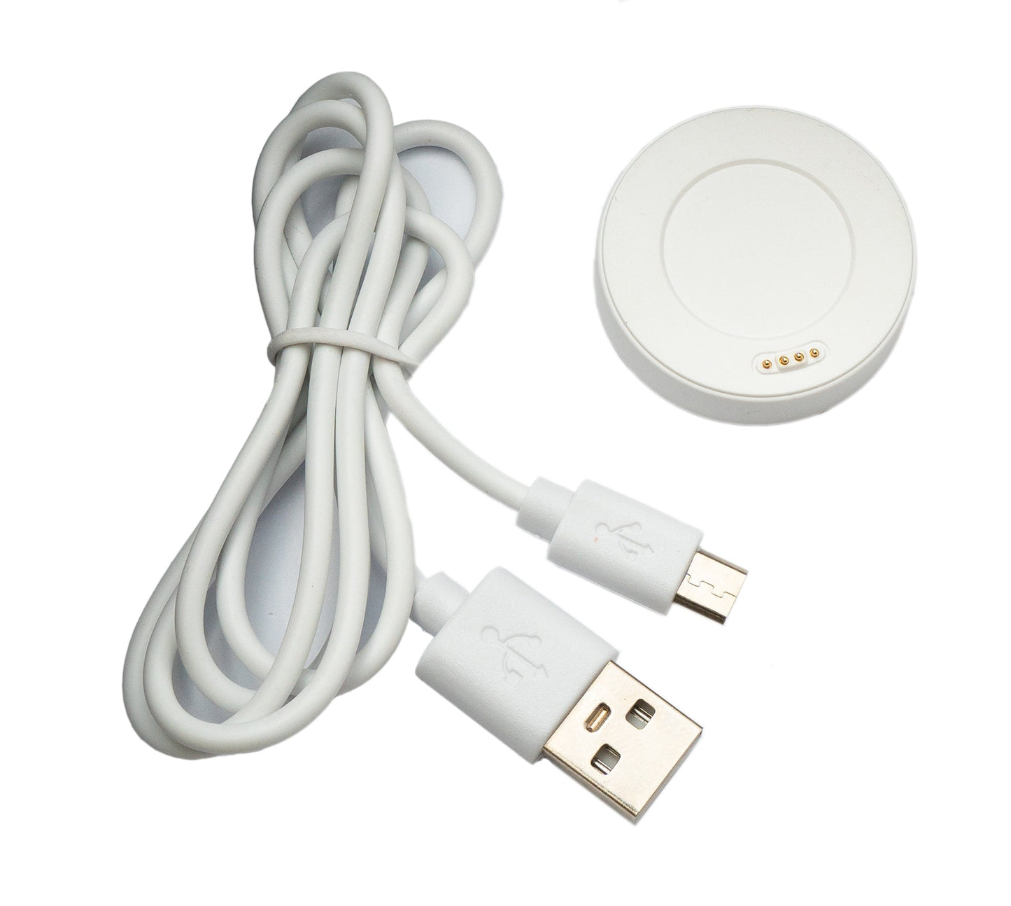 SYSTEM-S USB 2.0 Kabel 80 cm Ladestation für Huawei Watch 1 Smartwatch 5V in Weiß
