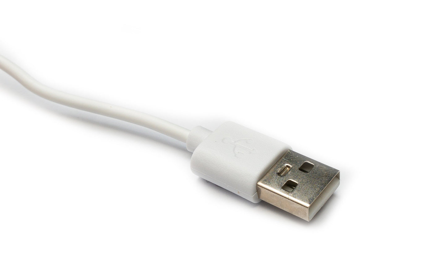 SYSTEM-S USB 2.0 Kabel 80 cm Ladestation für Huawei Watch 1 Smartwatch 5V in Weiß