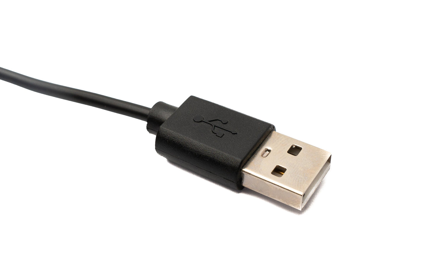 SYSTEM-S USB 2.0 Kabel 75 cm Ladekabel für Huawei Band 3 4 5 Honor Band 3 Pro in Schwarz