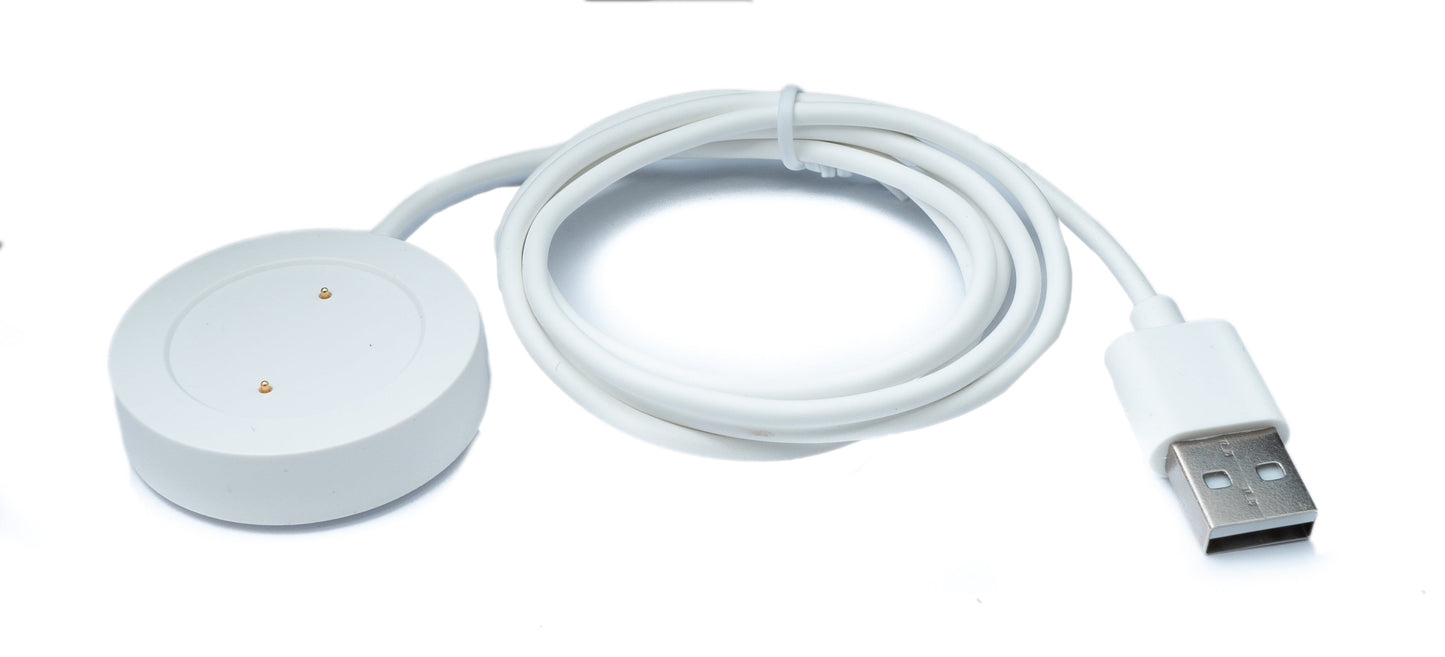 SYSTEM-S USB 2.0 cable 100 cm charging station for Xiaomi Haylou RS3 LS04 Smartwatch in white 
