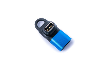 SYSTEM-S USB 3.1 Adapter Ladeadapter für Coros Pace2, Apex Pro 42, Vertix 2 Kabel in Blau