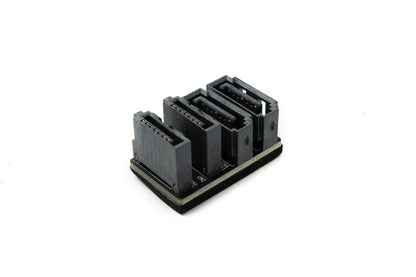 SYSTEM-S SATA UTurn adapter 2x 7-pin female to 2x male cable 360° for mainboard SSD HDD
