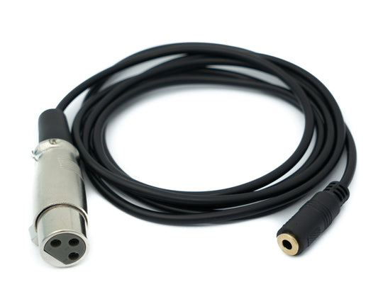 SYSTEM-S Audio Cable 1.5 m 3.5 mm jack socket to XLR 3-pin socket AUX Black
