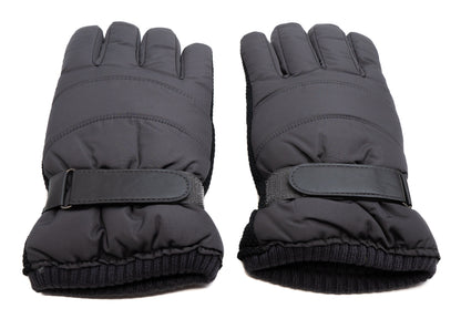 SYSTEM-S Anti Rutsch Handschuhe aus Polyester für Smartphones Touch Bildschirme in Grau