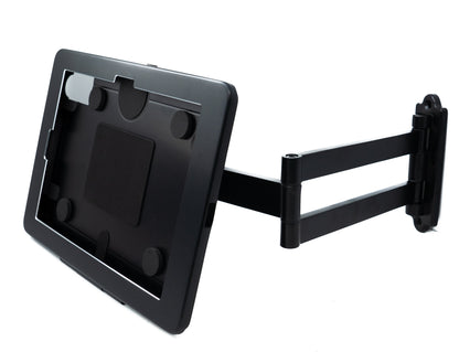 SYSTEM-S Wandhalterung 360° Ständer abschließbar für iPad 10 Pro 11 Air 4 5 in Schwarz