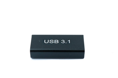 SYSTEM-S USB 3.1 Adapter Typ C Buchse zu 3.0 A Buchse Adapter 5 Gbit/s in Schwarz