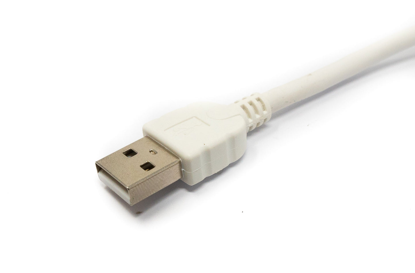 SYSTEM-S USB 2.0 Kabel 3 m Typ A Stecker zu Mini B Stecker Winkel in Weiß