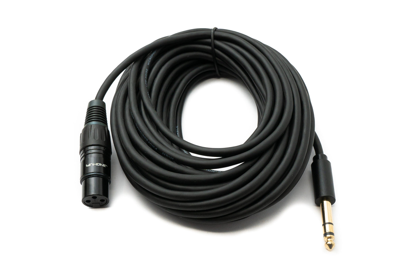 SYSTEM-S Audio Kabel 10 m XLR 3 polig Buchse zu 6.35 mm Klinke Stecker AUX