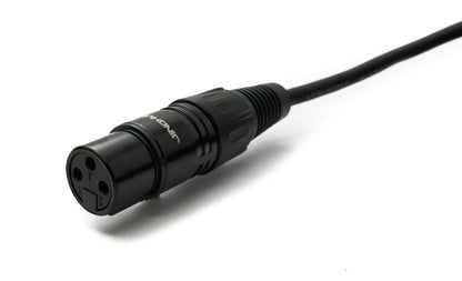 SYSTEM-S Audio Kabel 10 m XLR 3 polig Buchse zu 6.35 mm Klinke Stecker AUX