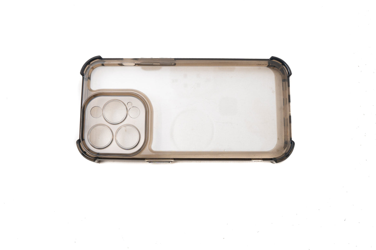 SYSTEM-S protective case shockproof made of TPU in black transparent case for iPhone 14 Pro