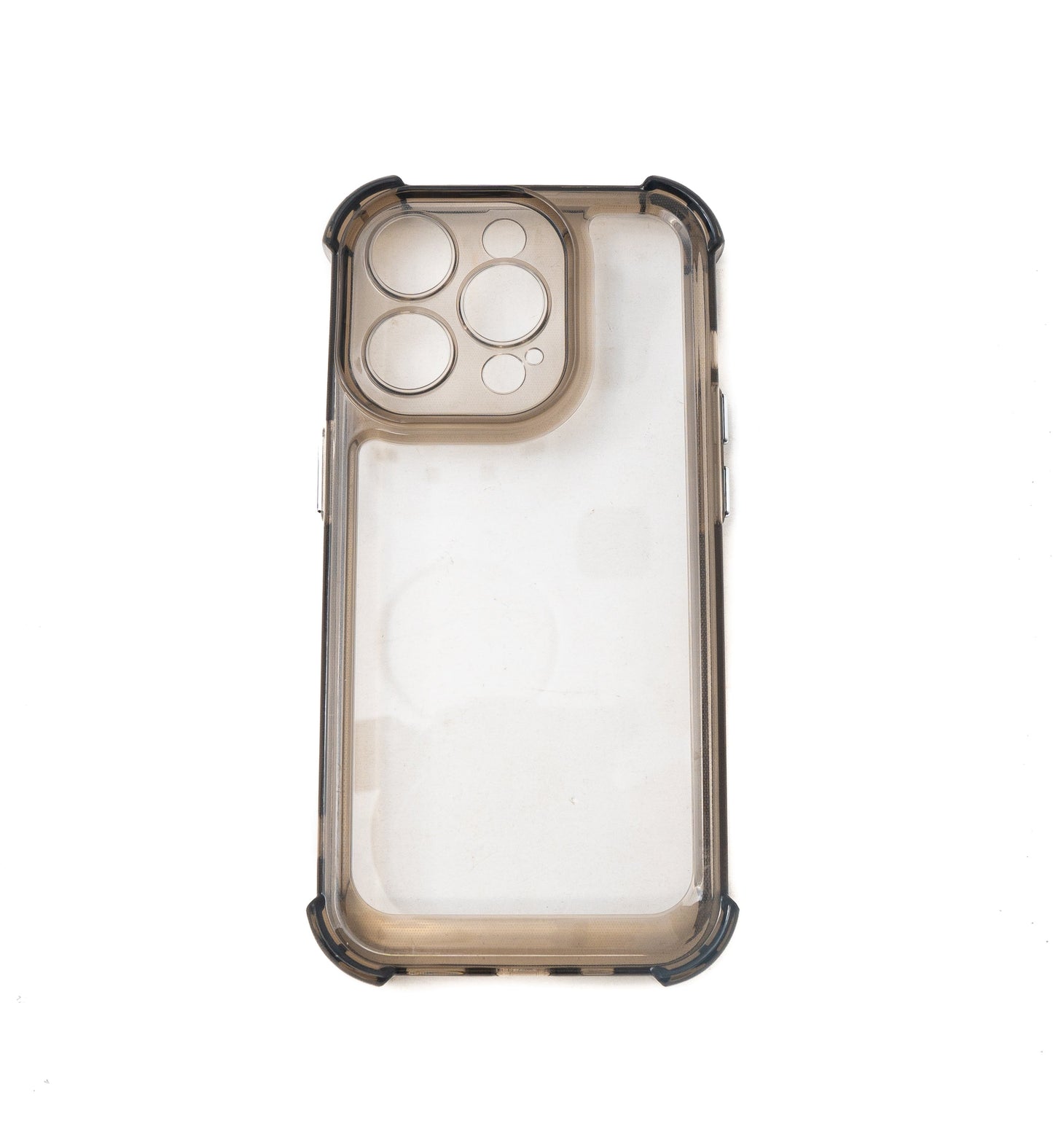 SYSTEM-S protective case shockproof made of TPU in black transparent case for iPhone 14 Pro