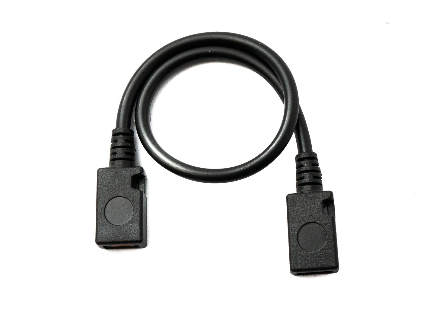 SYSTEM-S USB 2.0 Kabel 15 cm Micro B Buchse zu Buchse in Schwarz