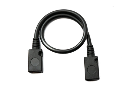 SYSTEM-S USB 2.0 Kabel 15 cm Micro B Buchse zu Buchse in Schwarz
