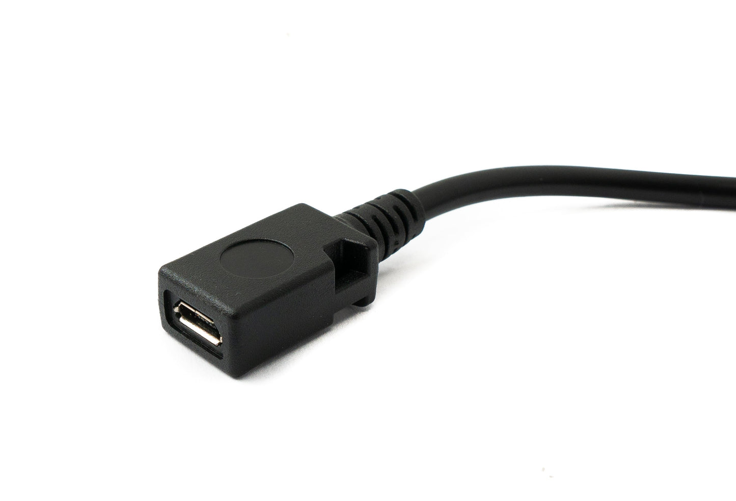 SYSTEM-S USB 2.0 Kabel 15 cm Micro B Buchse zu Buchse in Schwarz