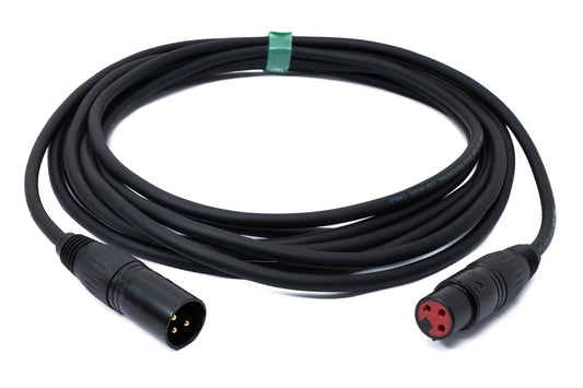 SYSTEM-S Audio Kabel 5 m XLR 3 polig Stecker zu Buchse AUX in Schwarz